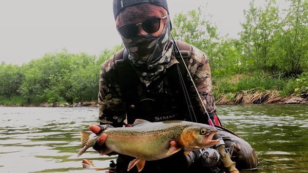 310civic's tweet image. 今日の思い出

・開始早々転けて川にダイブ。
・色んなポイントで4バラシ。
・なんとか40cmの超元気な小太り虹鱒Get

明日の朝も行きたいが最近熊の情報多くて、
ビビってるので誰か一緒に行ってください 笑

#simms #シムス
#shimano #シマノ
#ツララ
#ジェットセッター
#カルカッタコンクエストbfs