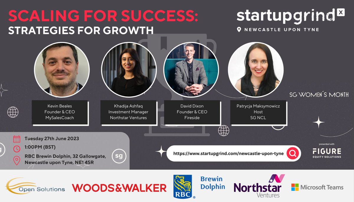 Are you a founder of growth stage startup ? Join us on the 27th June startupgrind.com/events/details…