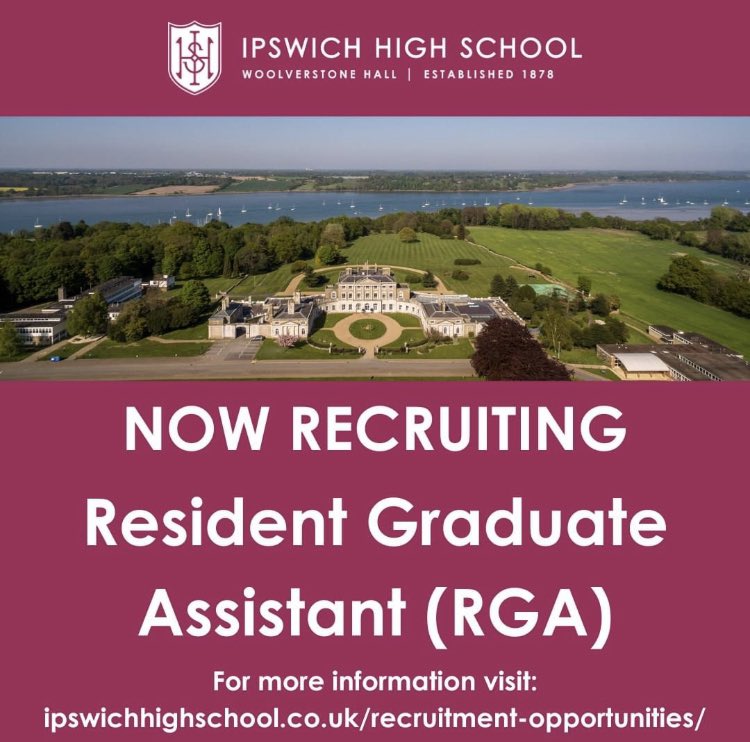 We are currently recruiting for a Resident Graduate Assistant (RGA).  For more information please visit: bit.ly/3KBqgOW #boarding #jobs #schooljobs