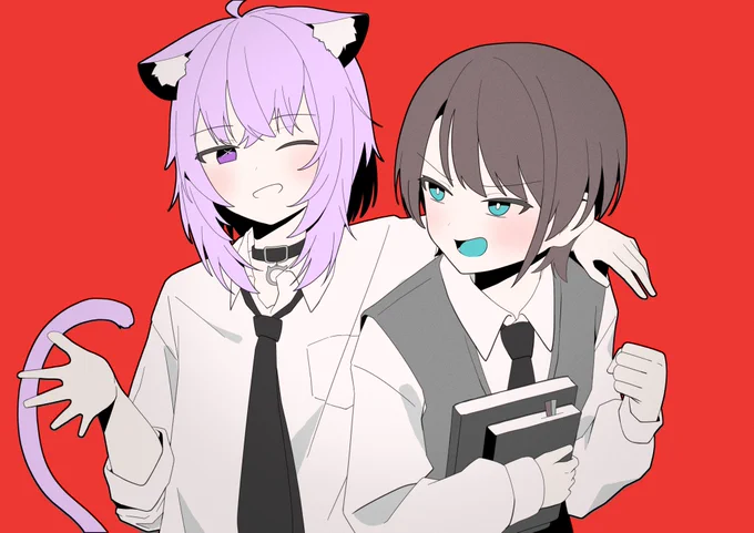 絶対敵対メチャキライヤ-!! スバおかで歌みた出してくれてありがとう....! #プロテインザスバル #絵かゆ