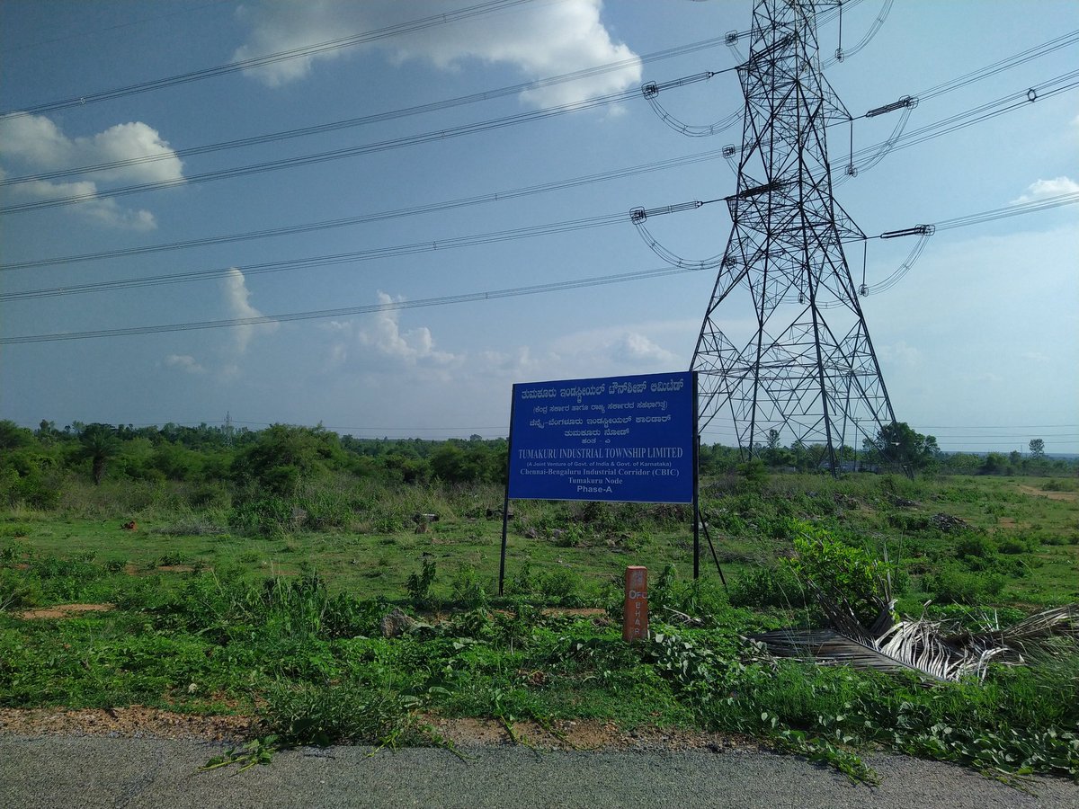 Tejaswi KR on Twitter "Tumkur Industrial Township, coming up along the