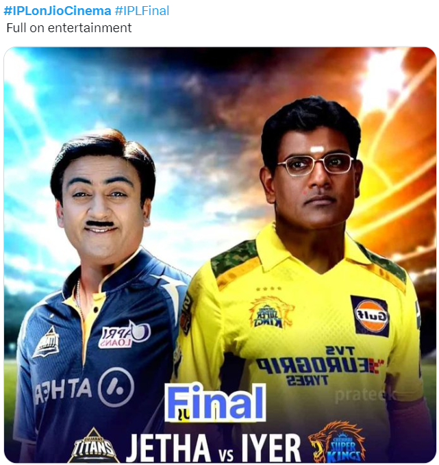 Who will win the IPL final today? 🏆 #GTvsCSK 

#TATAIPL #TataIPL2023 #IPLonJioCinema #IPL2023Final #IPLFinal #MSDhoni #HardikPandya

<a href="/IPL/">IndianPremierLeague</a>
<a href="/ChennaiIPL/">Chennai Super Kings</a>
<a href="/GujaratTitans_F/">Gujarat Titans Fans</a>
<a href="/TATAIPL_Live/">#TATAIPL #IPL2023</a>