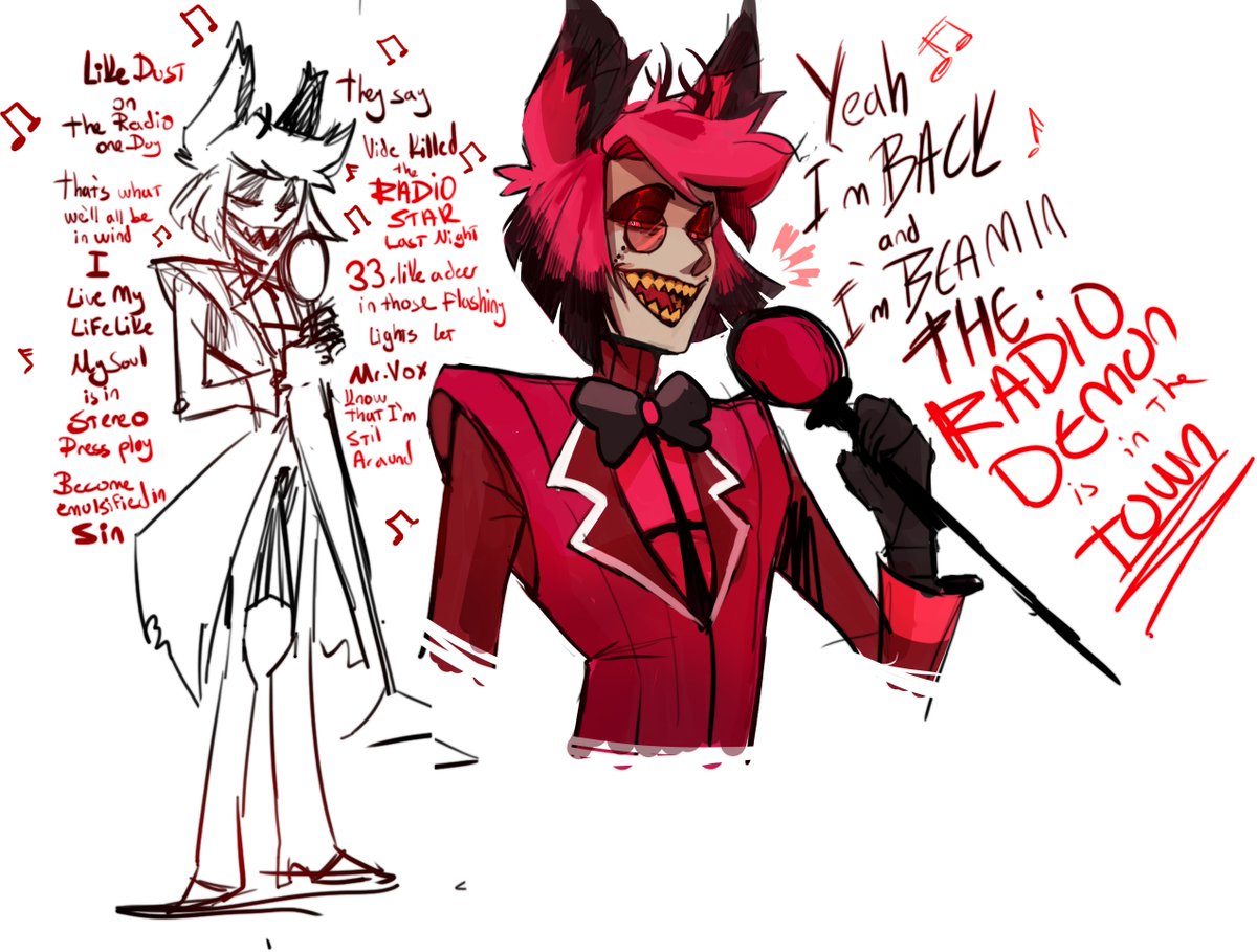 kaledya_'s tweet photo. Bro ı really need new season of Hazbin Hotel ı tired of rewatching pilot and listening Alastor's songs 

and go listen  Masterpiece called -Radio Play from Silva Hound-

#HazbinHotelAlastor #HazbinHotelFanart #HazbinHotel https://t.co/kxug5QNcjO