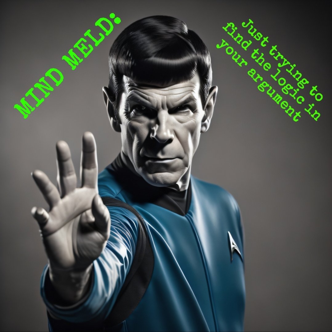 JackCrusherJr's tweet photo. #Spock made memes? Or was this just a #Vulcan creation?
#StarTrek #LiveLongAndProsper #StarTrekLegacy #MindMeld #BoldlyGo https://t.co/6VFtFlNLaV