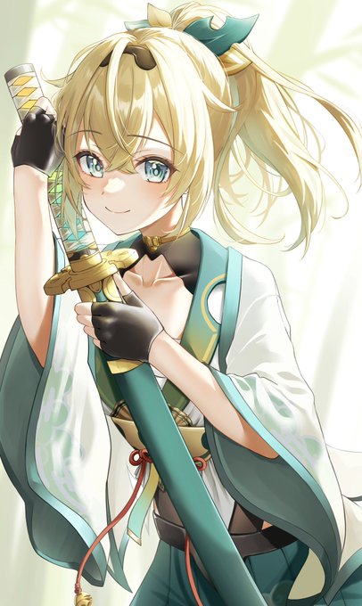 「haori holding weapon」 illustration images(Latest)｜5pages