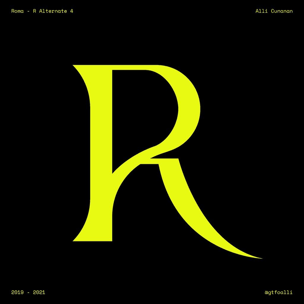 typedept_store's tweet photo. Roma Serif 😛

Roma Serif is an uppercase-focused display typeface first designed in 2019, and later developed in 2021 by Graphic Designer Alli Cunanan (@gtfoalli).

🔗 https://t.co/EQlkCqRTl8

#typedepartment #type01 #typedesign #typeface #graphicdesigner #graphicdesign https://t.co/hb9p1ytQ6l
