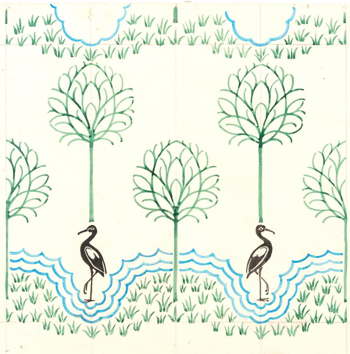 C.F.A. Voysey was born #OnThisDay in 1857. 

Take a look at some of his best known designs featuring motifs found in the natural world. 🌿

1. ‘Birds of Many Climes’, c.1914-18
2. 'The Owl', 1897
3. ‘The Ornamental Tree’ c.1900
4. ‘The Heron’, 1919