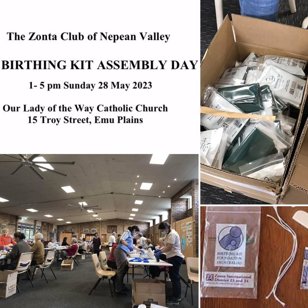 CookClr's tweet image. Life affirming time this afternoon with Zonta Club of Nepean Valley Inc members and volunteers assembling birthing kits. The 1,000 kits assembled will be sent  to assist in safer deliveries for mother and child in developing nations.@Karen_mckeown OAM - MP for Penrith
#volunteers