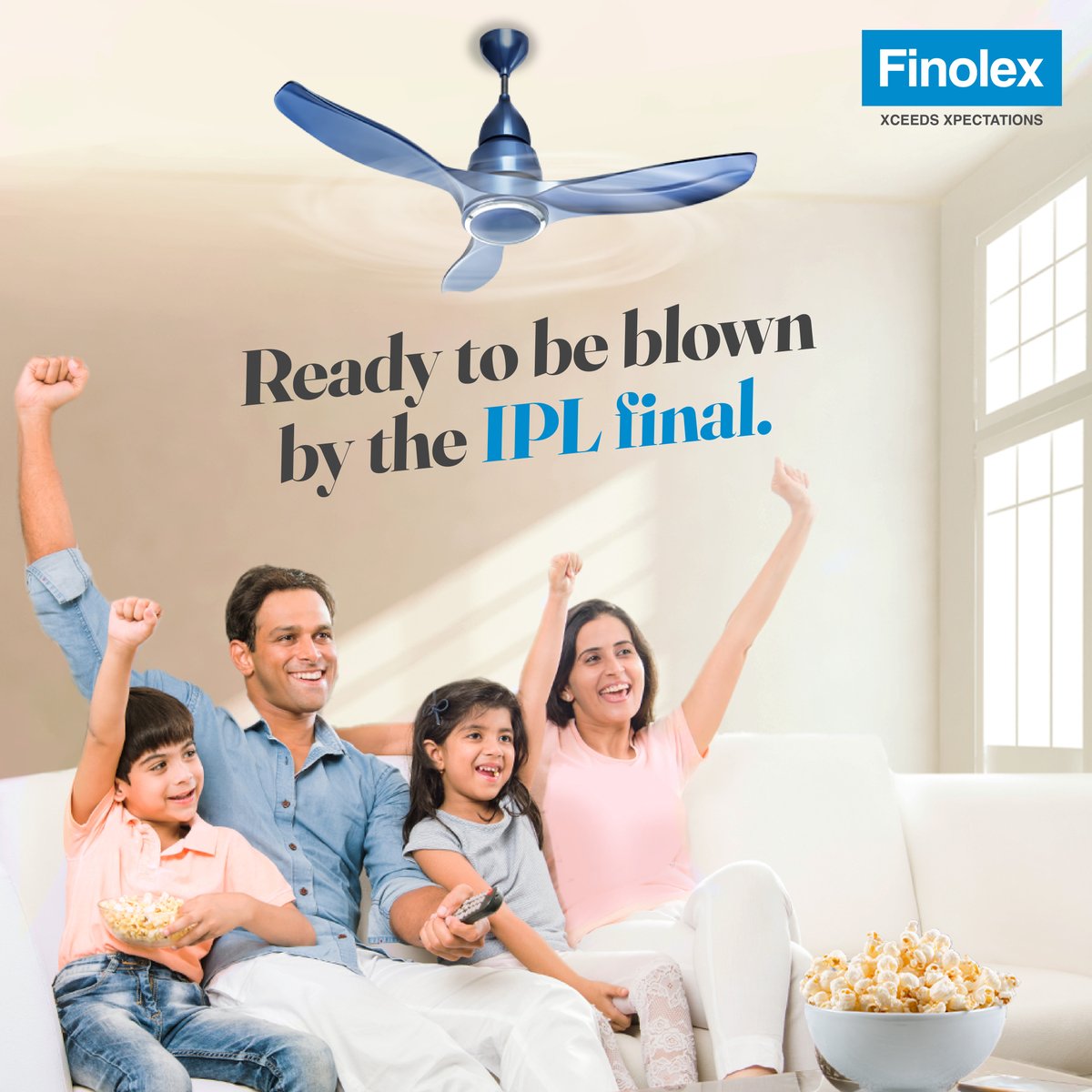 FinolexCables's tweet photo. Make family times even more 𝘤𝘩𝘪𝘭𝘭 with 𝐅𝐢𝐧𝐨𝐥𝐞𝐱 𝐅𝐚𝐧𝐬! 🏏
#NoStressFinolex #Cricket #IPL #IPLFinal #CricketFever #FinolexFans #Fans #Ceilingfan #MomentMarketing #Cricketfever #IPL2023 https://t.co/QBN2UIDkLb