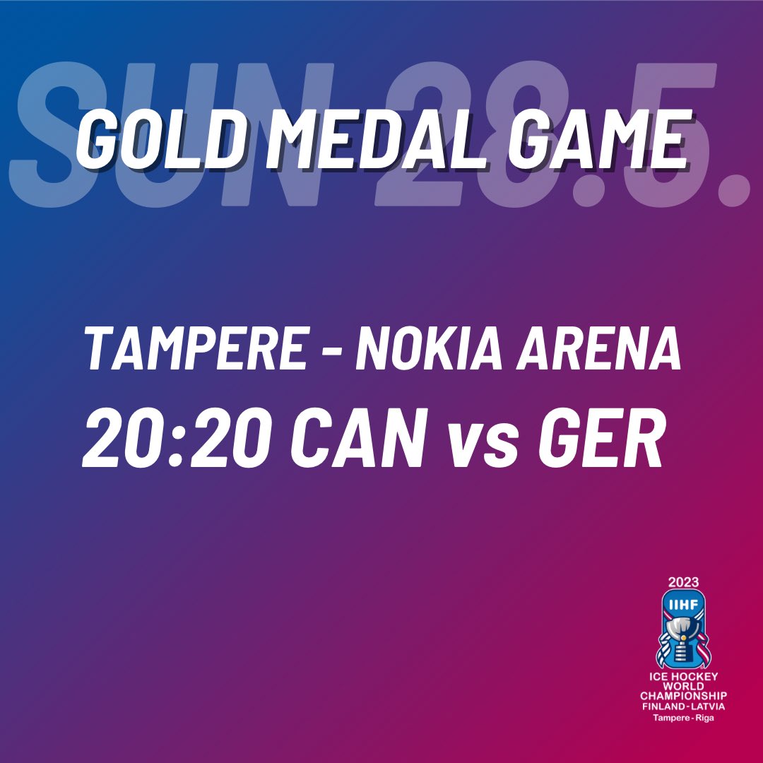 The gold medal game CAN vs GER!🏆🤩 #2023iihfworlds #IIHFworlds #WeLiveTheGame