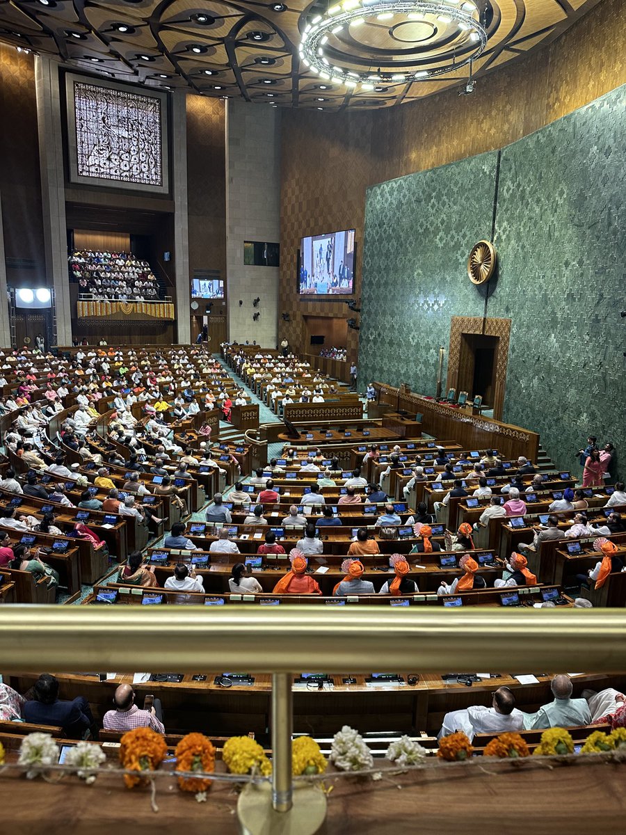 Witnessed history being made today. 27 years of covering parliament & the journey from the colonial to the Atmanirbhar Bharat. The glimpses of our cultural heritage in the Sengol. #MyParliamentMyPride