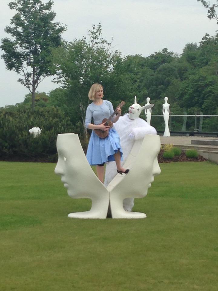 ABCQuinn's tweet photo. 9 yrs ago I launched @MadeinScotShows with a giant white rabbit from our gig-theatre show #bidingtimeremix 9 yrs on I’m still making and releasing music. Here’s my latest with @gates_light on @LNFGlasgow  https://t.co/ZwYA5p5v4d https://t.co/2SyFepL7RG