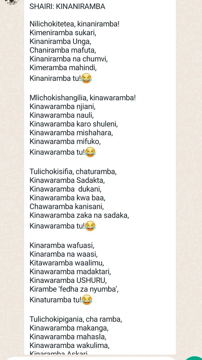 OondoMercy's tweet photo. KITAWARAMBA SASA KINAWARAMBA https://t.co/mB3t4YNe9q