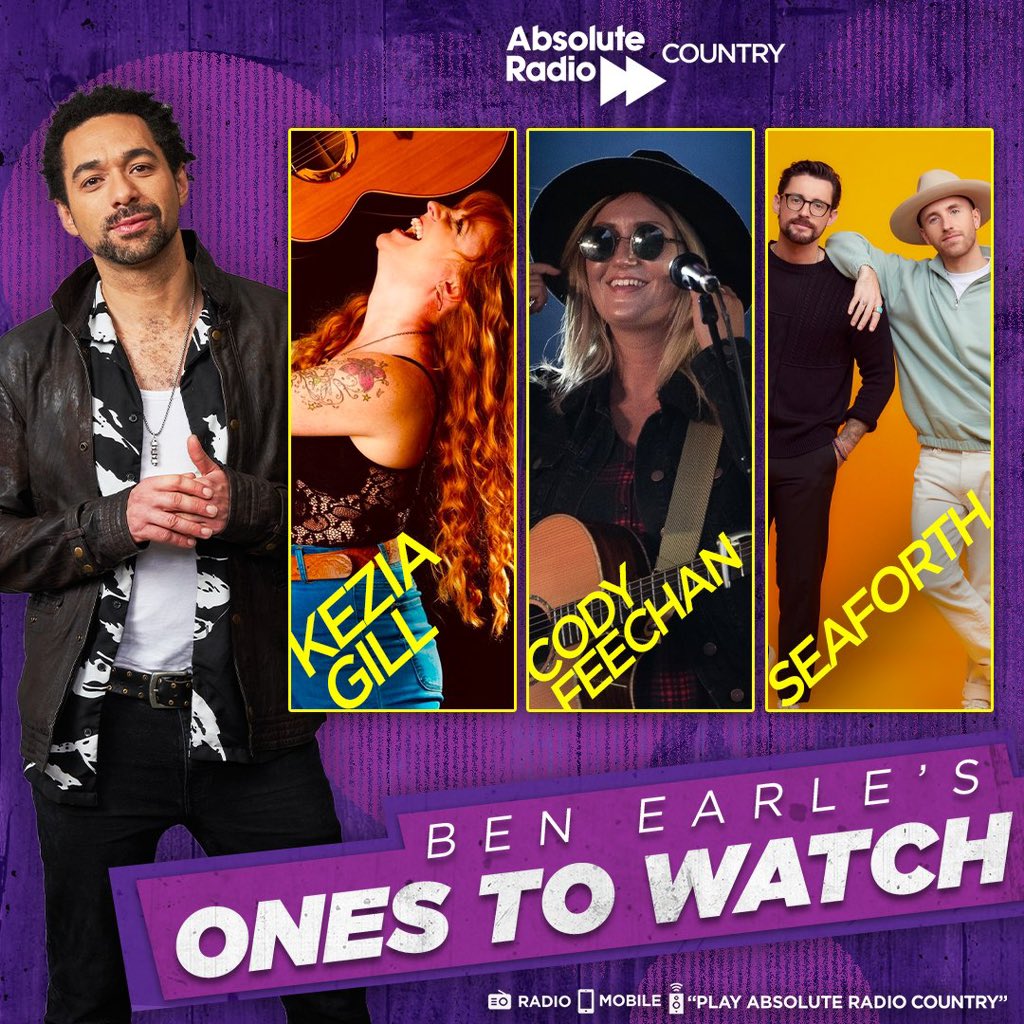 Thank you <a href="/benearle/">Ben Earle</a> on <a href="/ARCountry/">Absolute Radio Country</a> for making me one of your 𝗢𝗻𝗲𝘀 𝗧𝗼 𝗪𝗮𝘁𝗰𝗵 this week and for giving my new single 𝗛𝗼𝗺𝗲 a spin! Great show as always ♥️