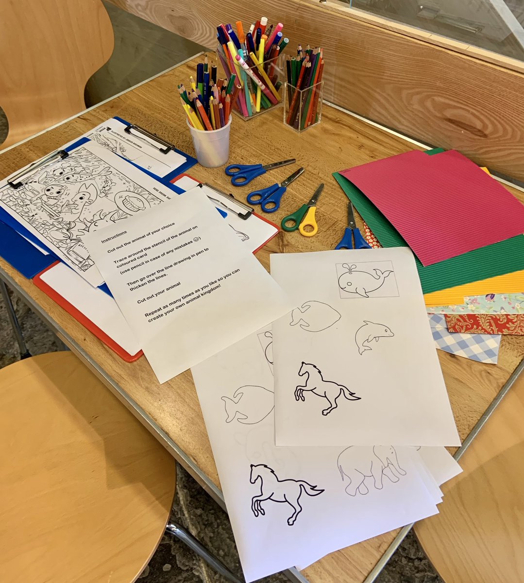Get creative this #MayHalfTerm and have a go at making your very own animal kingdom at our activity table 🐳🐎🐘 

We can't wait to see everyone's creations! #HalfTerm #HalfTermActivities