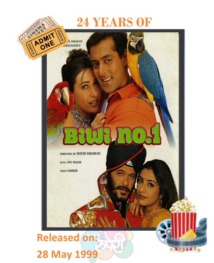 This Day That Year! #BiwiNo1 

#AnilKapoor #SalmanKhan 
#KarishmaKapoor #Tabu 
#SushmitaSen 

#DavidDhawan #AnuMalik 
#Sameer 

#24YearsOfBiwiNo1 

@The_AnuMalik
@vashubhagnani