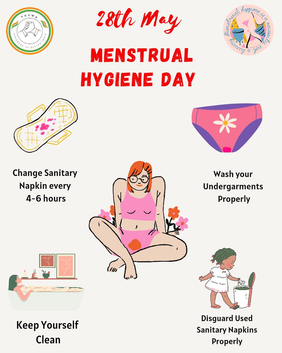 Let us make more and more women aware of the importance of menstrual hygiene for a better life.

Keep supporting @youwe_dobi for a better India.

#youwe #DreamersOfBetterIndia #mensturation #hygiene #women #awareness #mhday2023 #menstrualhealthmatters #menstrualHealthAwareness