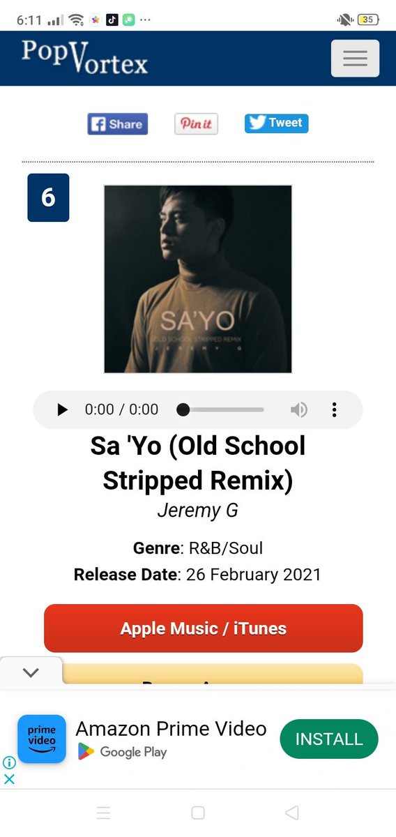 LadyJeanS12's tweet photo. Sayo Old School Stripped Remix is at number 6 on Itunes Philippines congrats @imjeremyg @StarMusicPH @StarPopPH
@kikxsalazar
#JeremyG #JeremyGSayo https://t.co/h6KWs6ZGjN