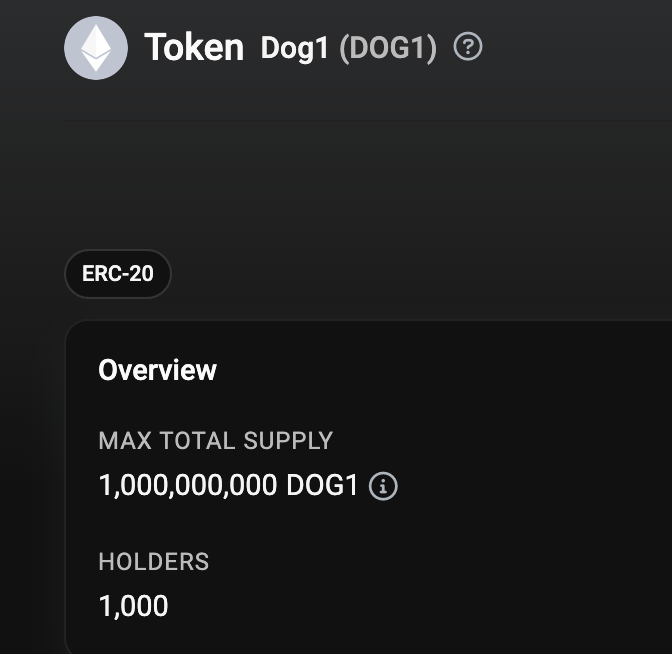#dog1 Community is growing fast.  🔥

1k Holders
4.8 Mil Vol 

t.me/dog1CommunityO…

dextools.io/app/en/ether/p…

DOG1 #DOG1 $SHIB #SHIB $SHIBA #SHIBA