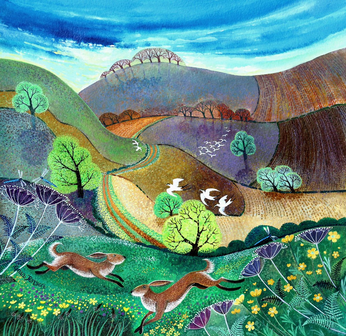 Lisa Graa Jensen, Downland Hares.