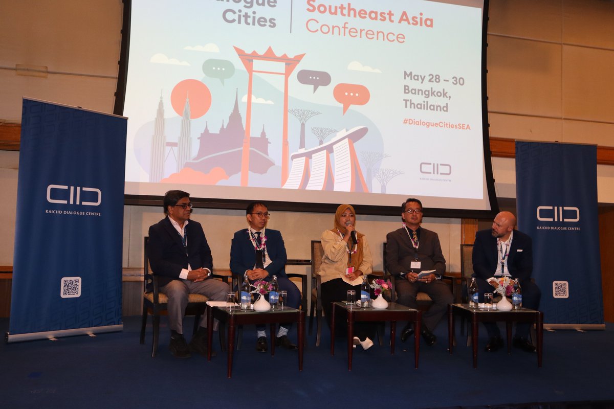 KAICIID's tweet photo. #DialogueCitiesSEA is gathering approximately 60 dialogue practitioners, experts, policymakers, leaders from religious communities, and youth and women-led initiatives from five cities across #SoutheastAsia: #Yogyakarta🇮🇩, #KualaLumpur🇲🇾, #Davao🇵🇭, #Singapore🇸🇬, and #Bangkok🇹🇭. https://t.co/AGksaz28At