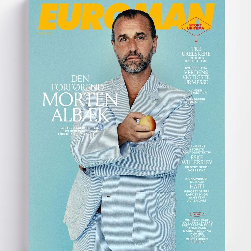 Jeg har æren at pryde forsiden af det ny <a href="/EUROMANdk/">Euroman</a>-magasin. Noget af det fineste, vi mennesker kan, er at udfordre vores forudindtagelser i vores møde med andre mennesker. Akkurat som det er en gave, vi giver os selv, når vi tør udfordre vores selvbillede. Nyd pinsesolens dans!