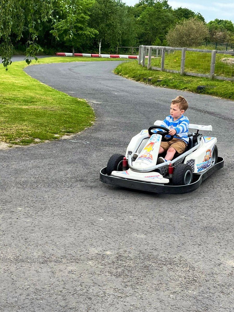 At what is possibly the world’s most un-environmentally friendly tourist attraction - Diggerland!