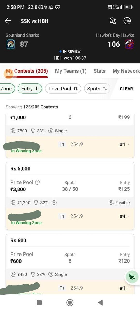 Sidpro41's tweet photo. Recent NZNBL winning, follow my Twitter I'd and telegram channel for more teams
#Dream11 #IPLonJioCinema #IPL2023Final #NZNBL #SalsNBL #Basketball #Fantasy https://t.co/33OIAHAbdW