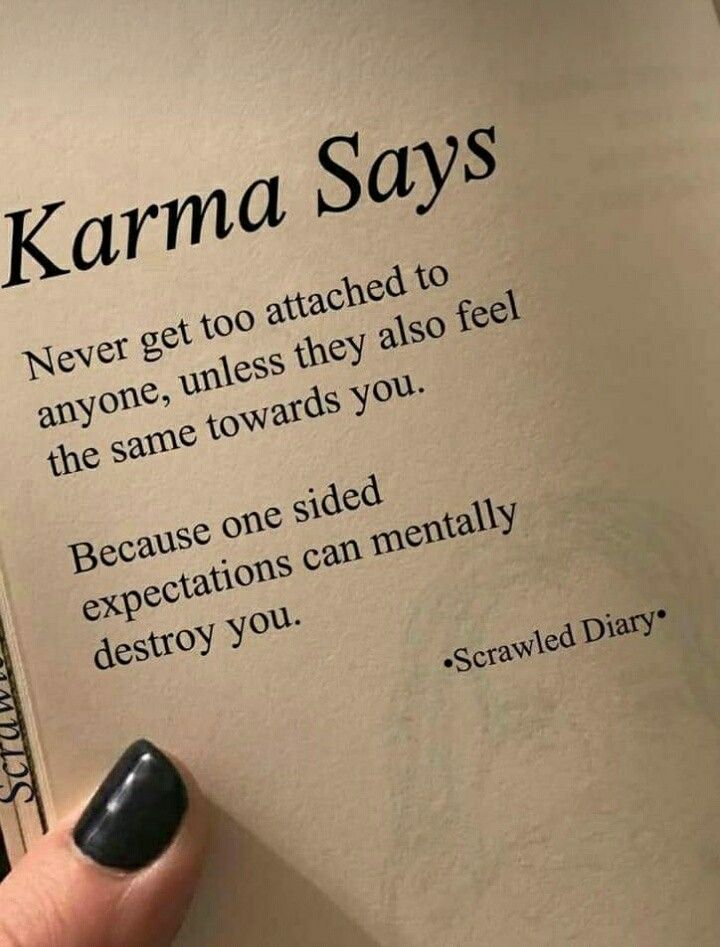 Karma says