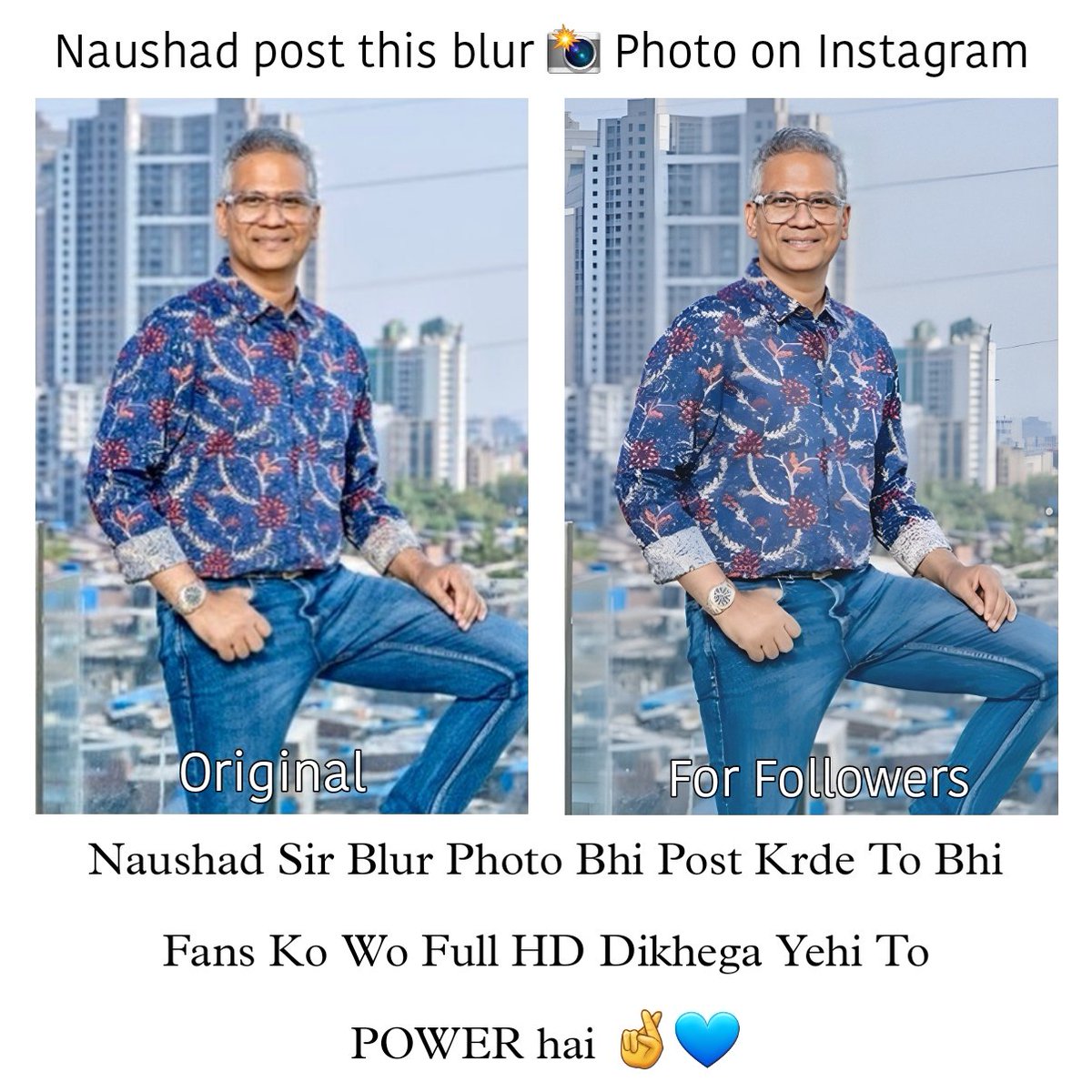 Power of @naushadkhanepos 💙🤞😁 @indiemlabel @DarshanRavalDZ