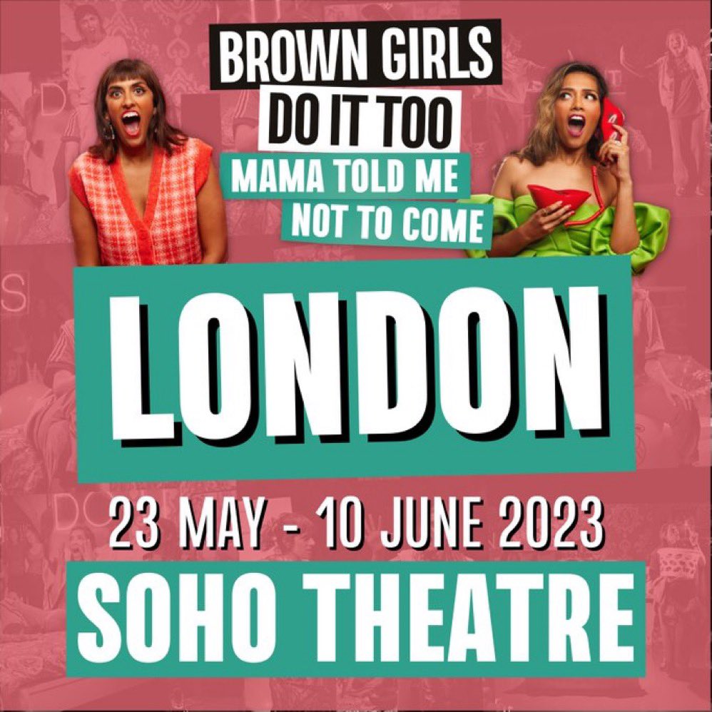 There’s stuff you see &amp; hear <a href="/browngirlslive/">Brown Girls Do It Too ✌🏽</a> that once witnessed you’ll never forget...so relatable &amp; so on point, pure love for the show. 

💕Book to see it <a href="/sohotheatre/">Soho Theatre</a> while you can! 🙌🏽 Huge respect to Poppy &amp; Rubina for creating it 😊🌈 #BrownGirlsDoItToo