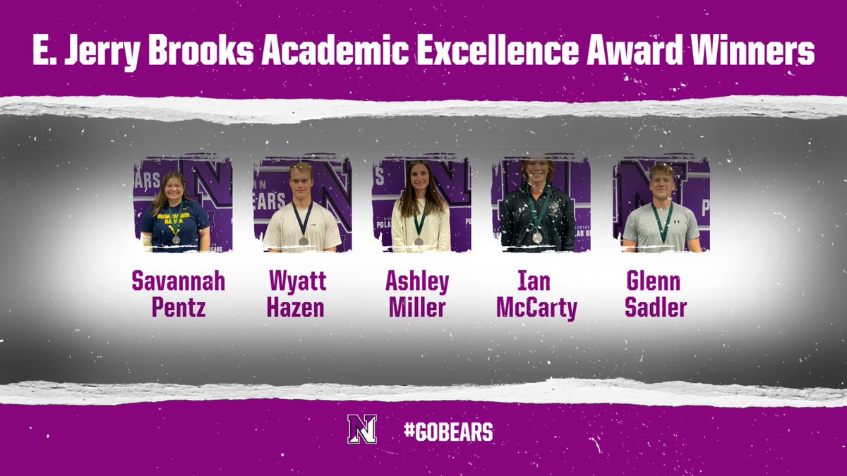 Congrats to the Northern Student-Athletes who were awarded the Jerry Brooks Academic Excellence Award!