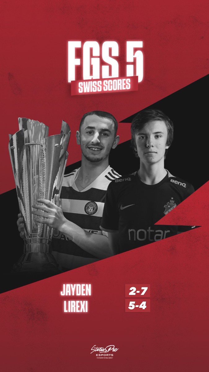 FGS 5 round 7:

 ✅ 5-2 <a href="/Lirexi04/">Emil Strängby</a> 
 ❌ 5-2 <a href="/JaydenGroden10/">Jayden Groden</a> 

Both players need to win their final game for the KO stage.