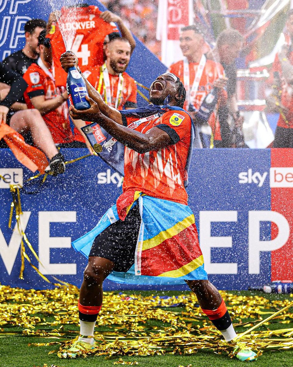 Congratulations @PellyRuddock & @LutonTown for gaining promotion to the @premierleague. What a beautiful story🤩 You’ve made your family, Congo DR & everyone proud. Enjoy these moments lil bro ❤️