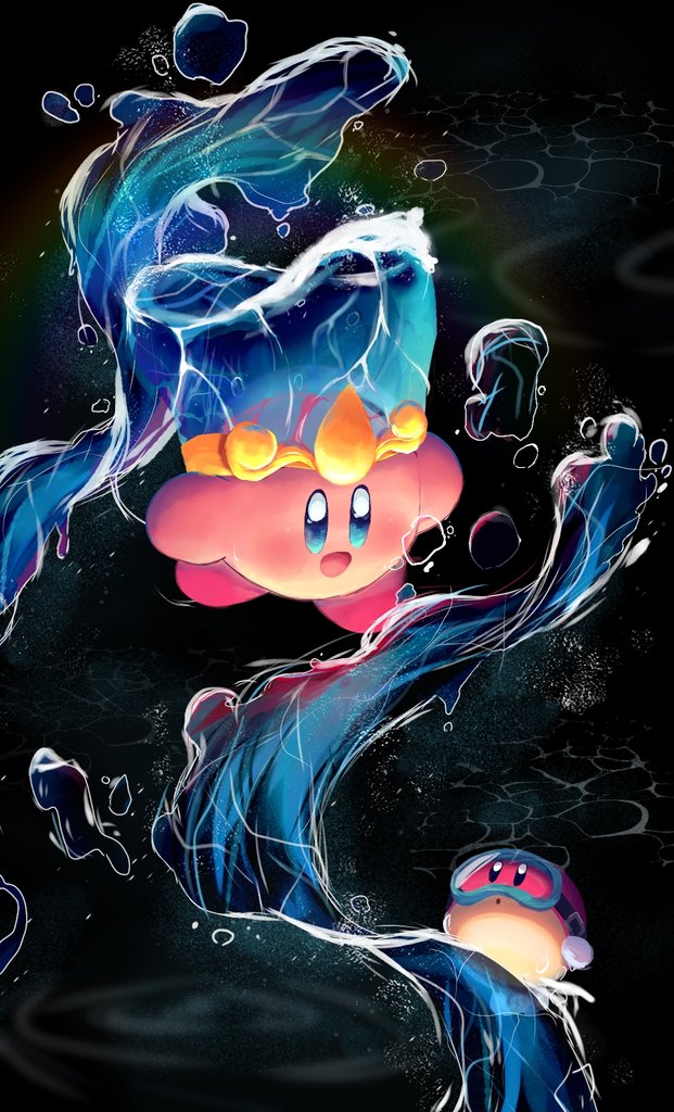 水流
#カービィ #イラスト    #illustration #Kirby #water #可愛いと思ったらRT