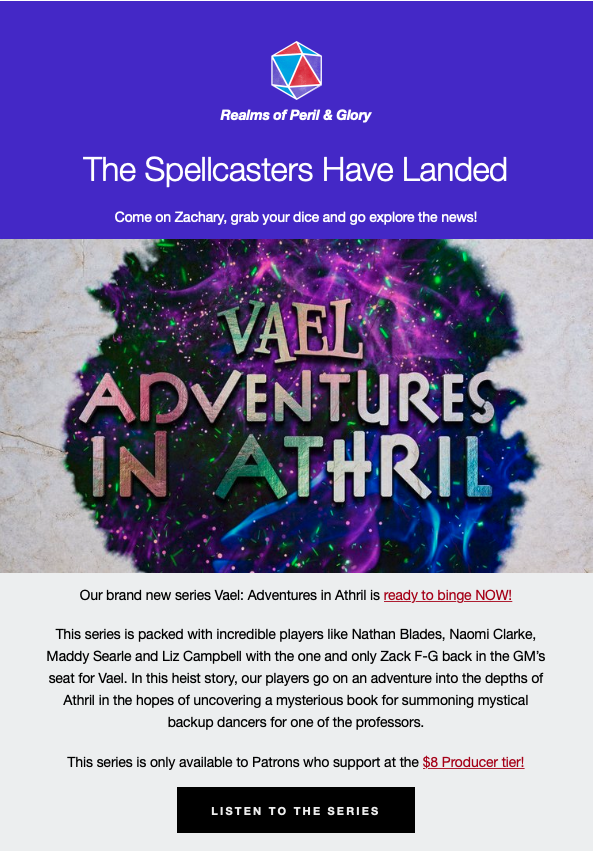 Realms of Peril & Glory (@realmspod) on Twitter photo Over the last two weeks we've been sending out exciting newsletters to our subscribers!💌
Want to be the first to hear news about everything RPG? Check below!⬇️
👀We're announcing details for RPG's first ever live in-person show. you will find out first on the newsletter! Over the last two weeks we've been sending out exciting newsletters to our subscribers!💌
Want to be the first to hear news about everything RPG? Check below!⬇️
👀We're announcing details for RPG's first ever live in-person show. you will find out first on the newsletter!
