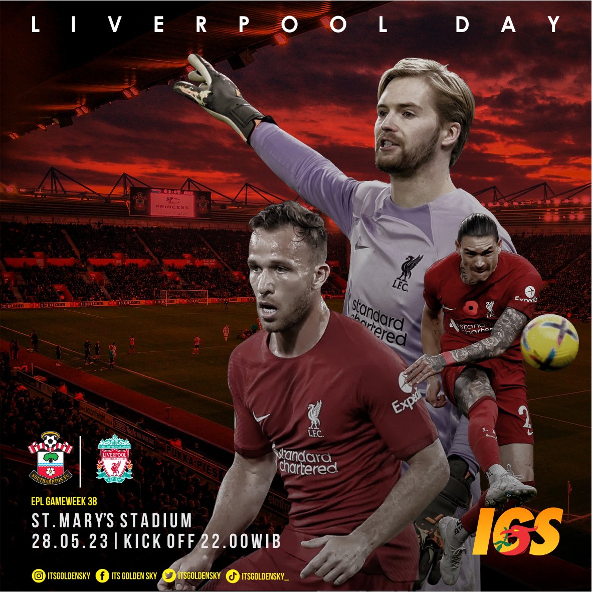itsgoldensky's tweet photo. Pertandingan terakhir musim 2022 / 2023.

Udah gak sabar lihat Arthur Melo debut di Premier League.

#SouLiv #LiverpoolDay https://t.co/n14GEV6T9t