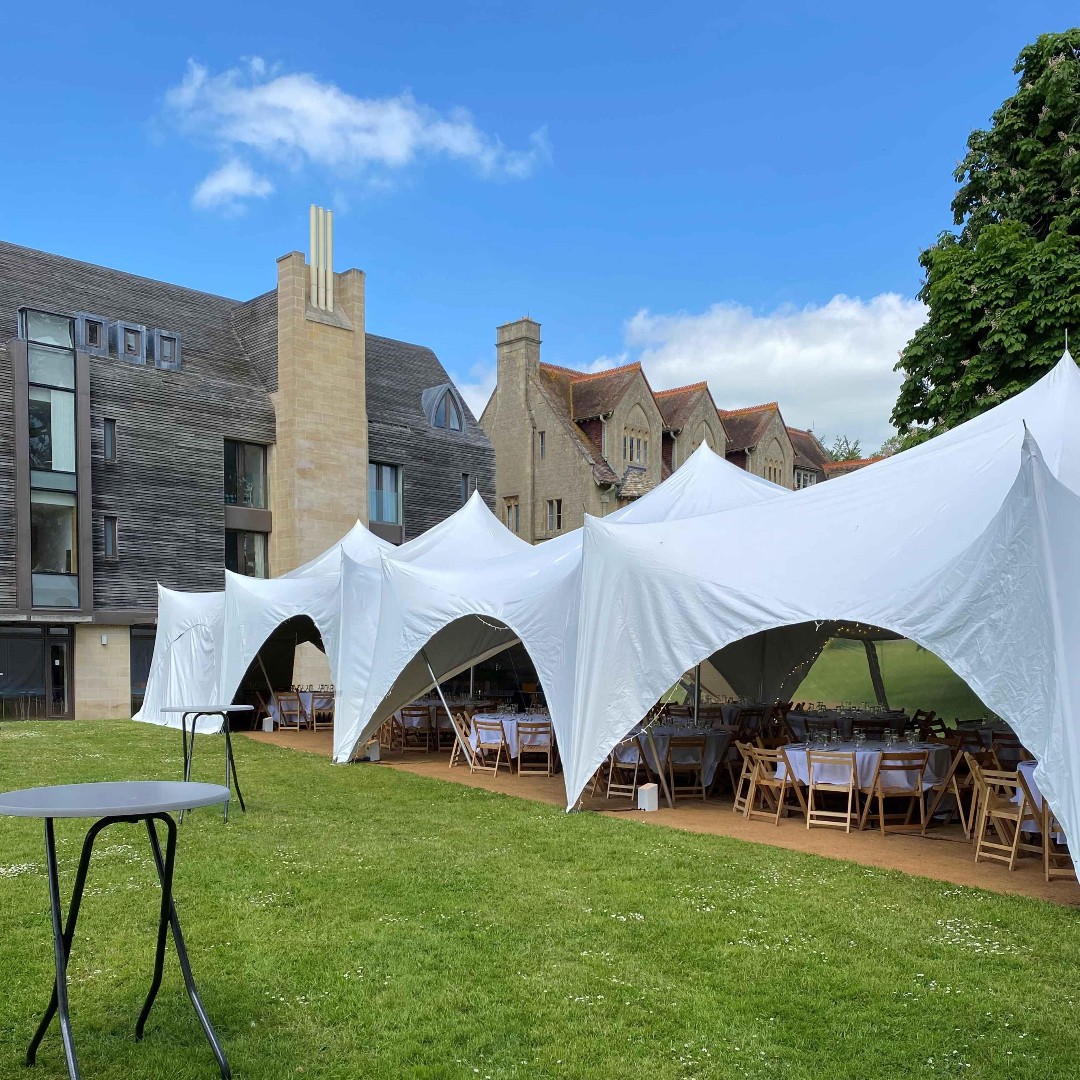 This week we put up a huge marquee at Ripon College for 170 seated guests in a beautiful location! #weddings #bride #marqueewedding #catering #festival #oxford #oxfordshire #marqueehire #summer