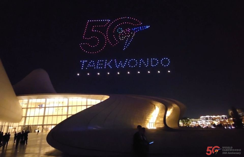 AUSTKD_'s tweet photo. CEO Heather Garriock and President Jean Kfoury, attending the 50th anniversary celebration of the Golden Jubilee Gala Dinner in Azerbaijan, honouring the foundational 17 nations from 1973 and all the best Olympic medallists since Sydney 2000. #AUSTKD #Baku2023WTC https://t.co/94SEdqHx98