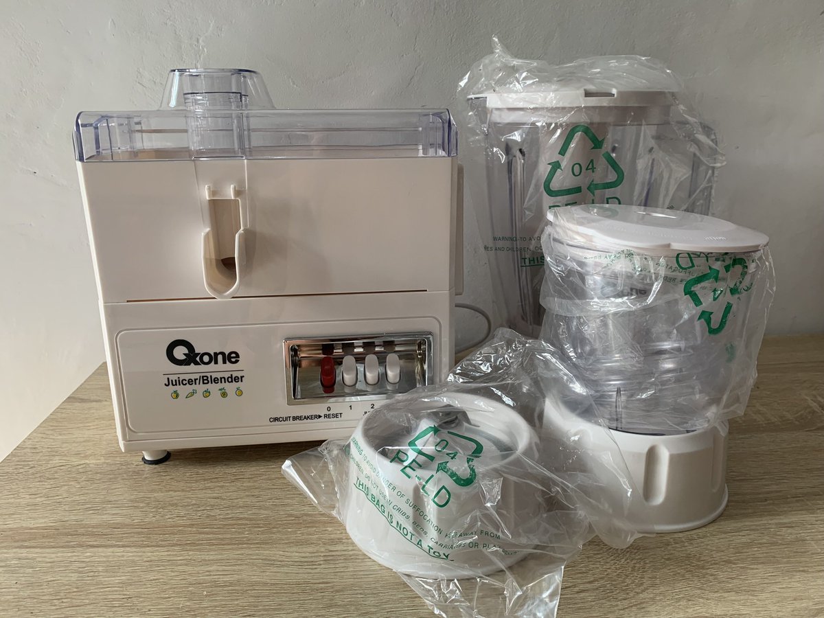 purooos's tweet photo. @hrdbacot #lapakcot 

WTS
Blender &amp; Juicer Oxone
Belum pernah dipakai
Lengkap dengan box
Lokasi: Tambun Selatan
Harga: 600.000

Lihat 'Blender &amp; Juicer Oxone', tersedia di Rp 600.000 di #Carousell https://t.co/A8WalHXEa5 https://t.co/a9XeGti5Kv