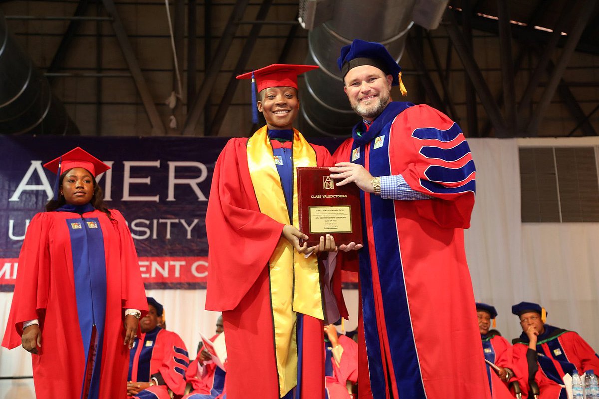 AUNigeria's tweet photo. 14th Commencement Welcome Address by President DeWayne Frazier 

 “ Live as if you were to die tomorrow. Learn as if you were to live forever.” -Mahatma Gandhi https://t.co/Z1wQZhqeo8