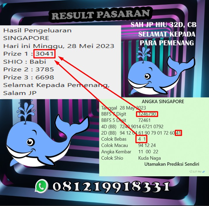 HokiJenaka's tweet photo. 🇸🇬RESULT SGP🇸🇬
28 MEI 2023
. 
SELAMAT YANG UDAH MENDAPATKAN JP, YANG MAU GABUNG ANGKA PREDIKSI SILAKAN KE WA JENAKA
informasi result &amp; prediksi lainnya langsung Wa https://t.co/XDLIOGSf81
#togelsgp #resultsgp #togelonline #angkaonline https://t.co/EvfHnuzFd8