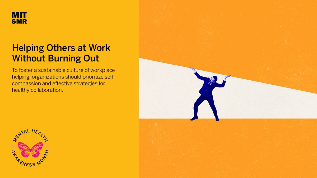 MIT Sloan Management Review (@mitsmr) on Twitter photo In honor of Mental Health Awareness Month, we’ve rounded up articles that address mental health in the workplace. Read the articles for free through May 31.
Start reading: mitsmr.com/Mental-Health In honor of Mental Health Awareness Month, we’ve rounded up articles that address mental health in the workplace. Read the articles for free through May 31.
Start reading: mitsmr.com/Mental-Health