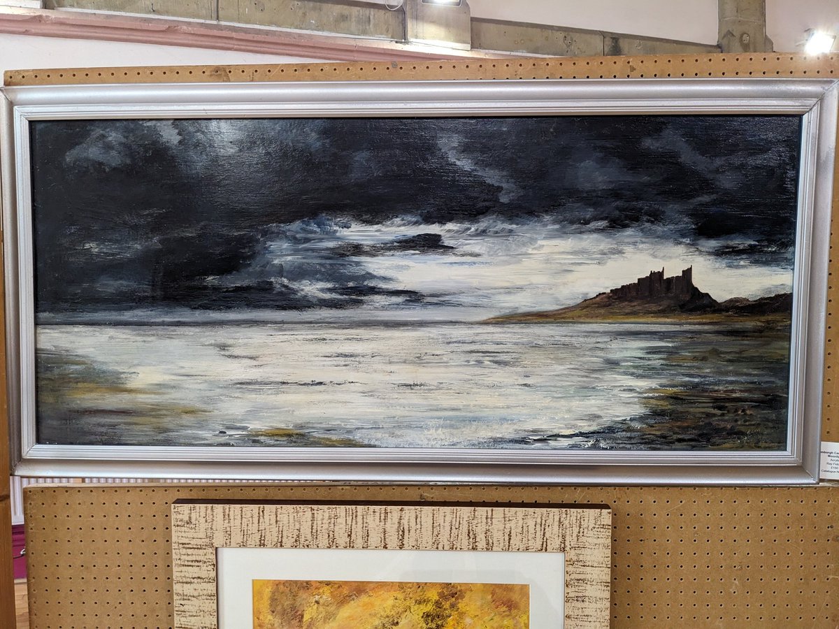 Exclusively available at our Spring Exhibition in Ripley

 'Bamburgh Castle in the Moonlight' by Ray Fiddes, £150