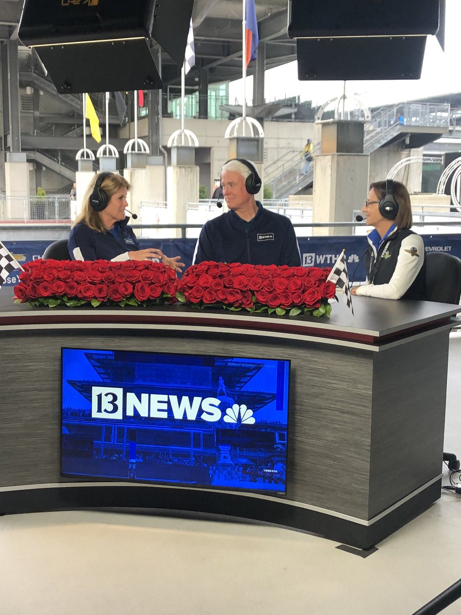 We are LIVE on race day! @ScottWTHR and @AnneMarieWTHR are interviewing @IndyAllison!  @WTHRcom #13weather #ThisIsMay #trackteam13