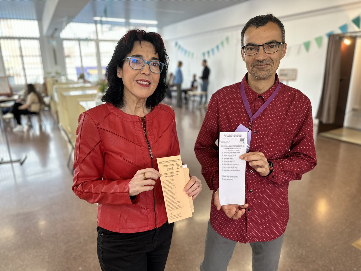 Avui el teu vot val el mateix que el d’un milionari especulador. Vota per defensar els teus drets! Esperem que les urnes s’ompliguen avui de vots progessistes per avançar en JUSTÍCIA, IGUALTAT I DEMOCRÀCIA 💜❤️
#28M #ValentiaParaTransformar