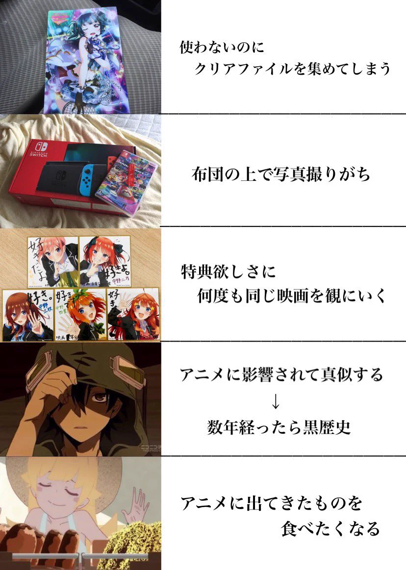 あなたはいくつ当てはまるかな？半分以上当てはまったら、アニオタ確定かも！？