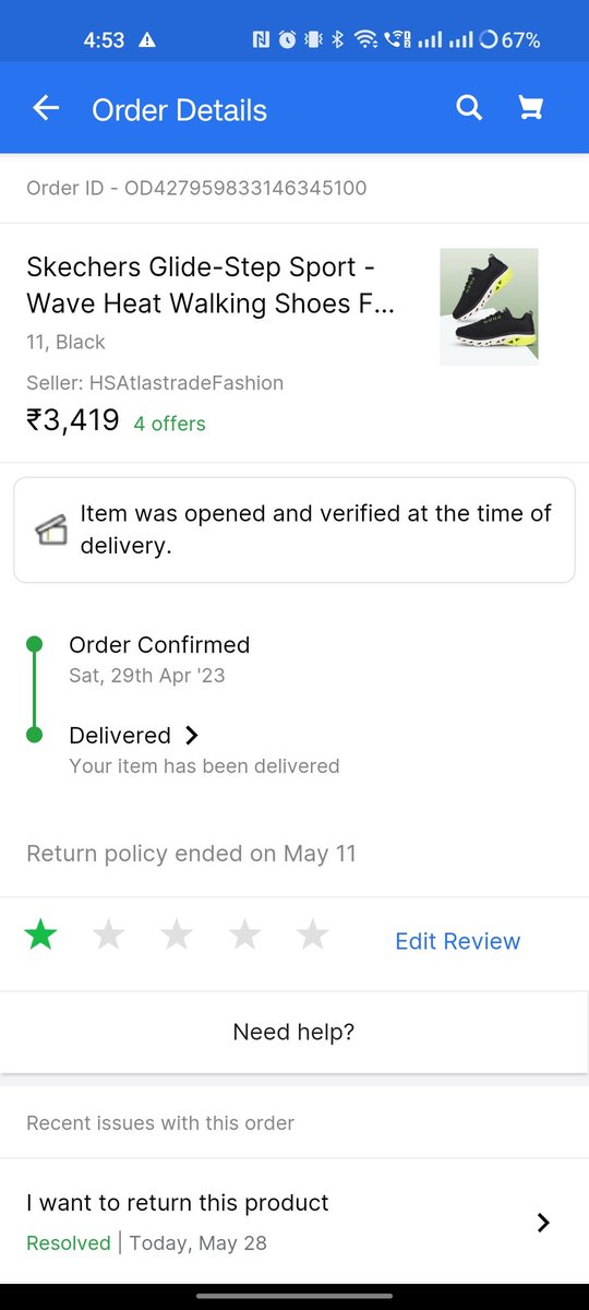 Now @Flipkart is selling First copy. As you can see that within 15-20 days, the shoes are in this condition. What will happen after 3-4 months. I wasted my 3419rs on  this worst first copy product of Flipkart @_Kalyan_K @flipkartsupport @dealztrendz , please don't buy this.