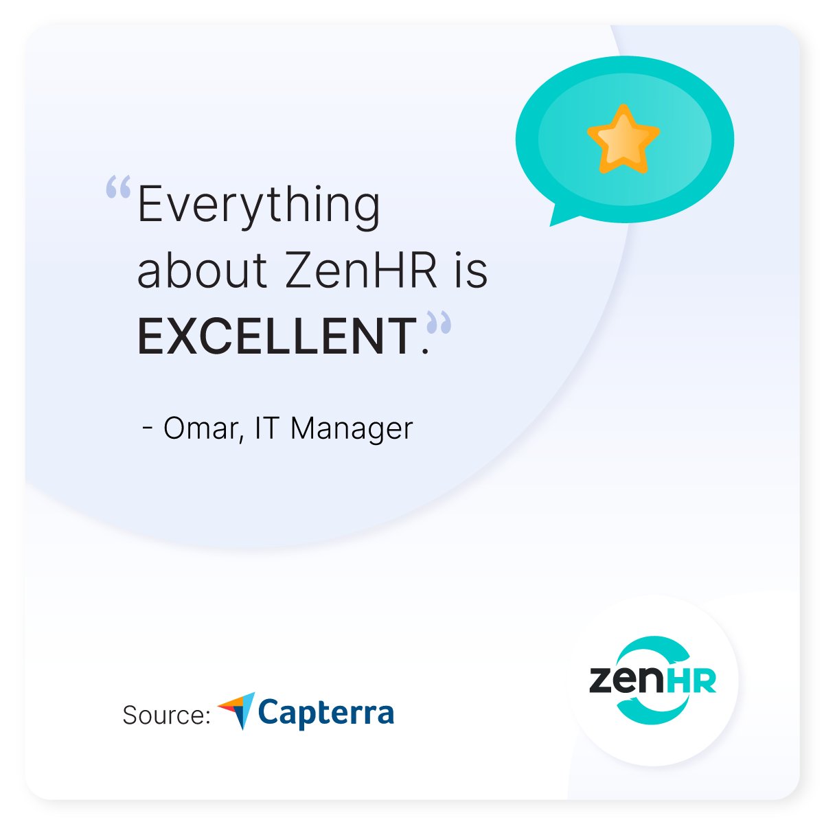 zenhrms's tweet photo. Transform Your HR Processes with ZenHR; see what our satisfied customers have to say!🌟
Read more reviews on Capterra: https://t.co/dlWtCFfrFl
.
.
#ZenHR #الموارد_البشرية #يريّح_بالك https://t.co/8gKmZ0UoNB