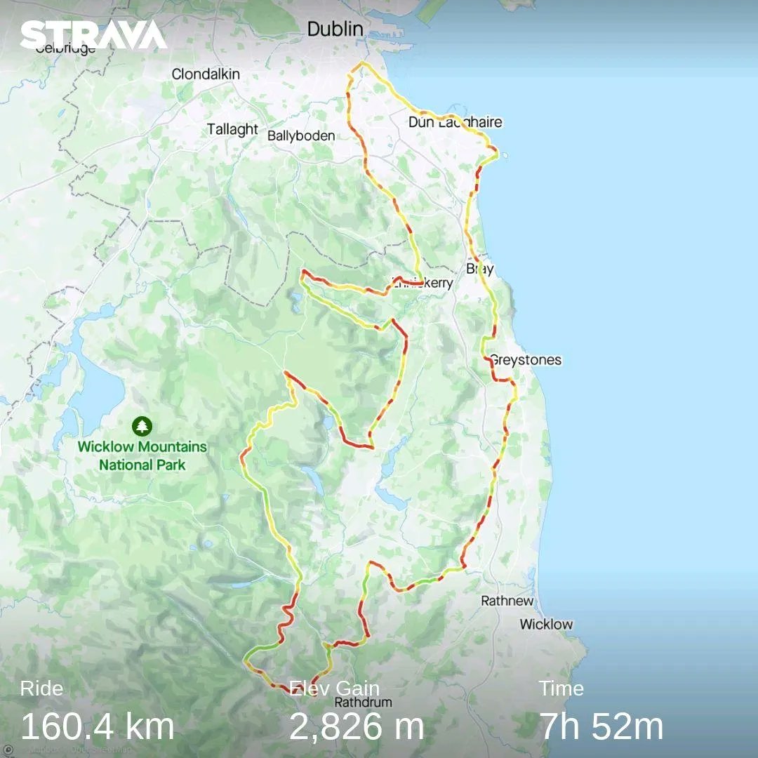 Final long & lumpy training spin yesterday before the Wicklow 200 in 2 weeks time! 💪
Glorious in the hills & down by the sea!! ☀️⛰️🌊😍
Properly cooked now. 😵😆
.
#MadeToMove #MindBodySoul #Gratitude #FreshAir #BreatheDeep #BeComfortableWithBeingUncomfortable #EnjoyTheProcess